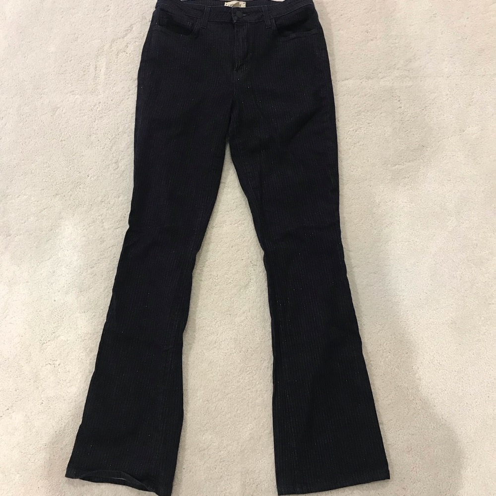 L'AGENCE Sparkle Pattern Striped Jeans